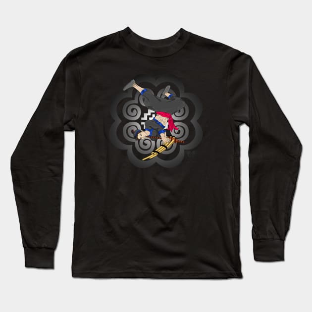 Hmong Qeej Player Tee Long Sleeve T-Shirt by VANH